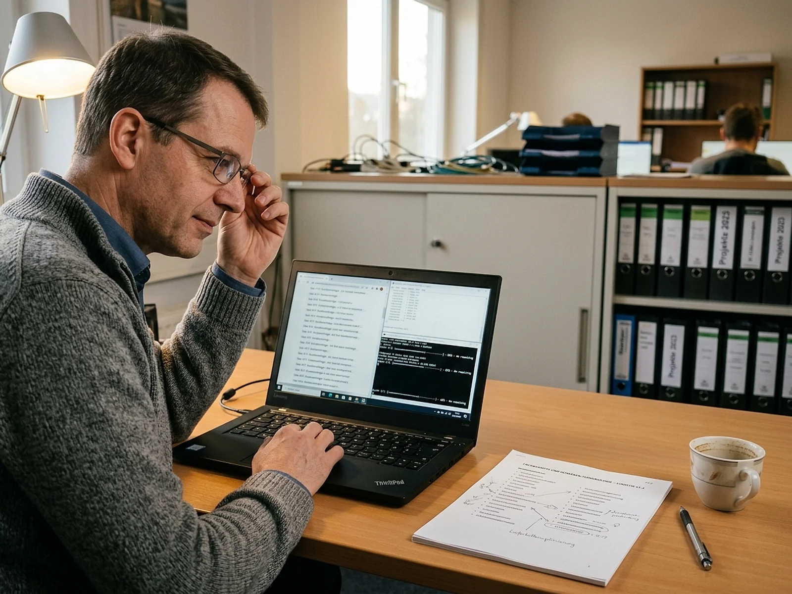 Nahaufnahme von Präzisions-Drehreglern mit violetter LED-Beleuchtung auf einem Mischpult